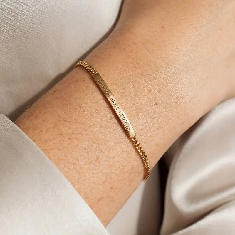Custom Engraved Name Bracelet