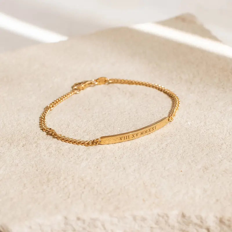 Custom Engraved Name Bracelet