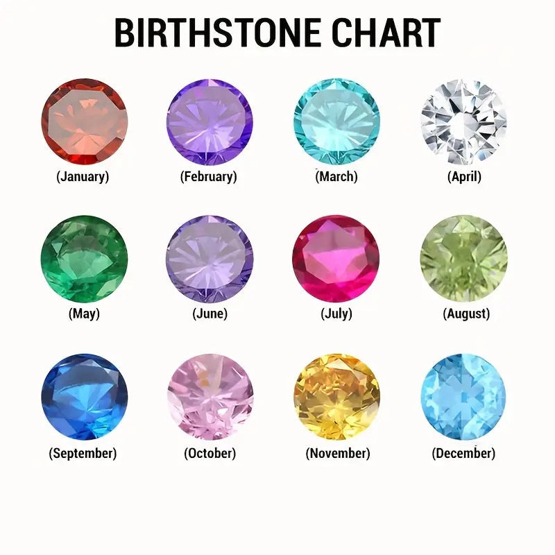 Custom Initial Birthstone Necklace